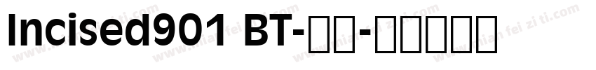Incised901 BT-常规字体转换